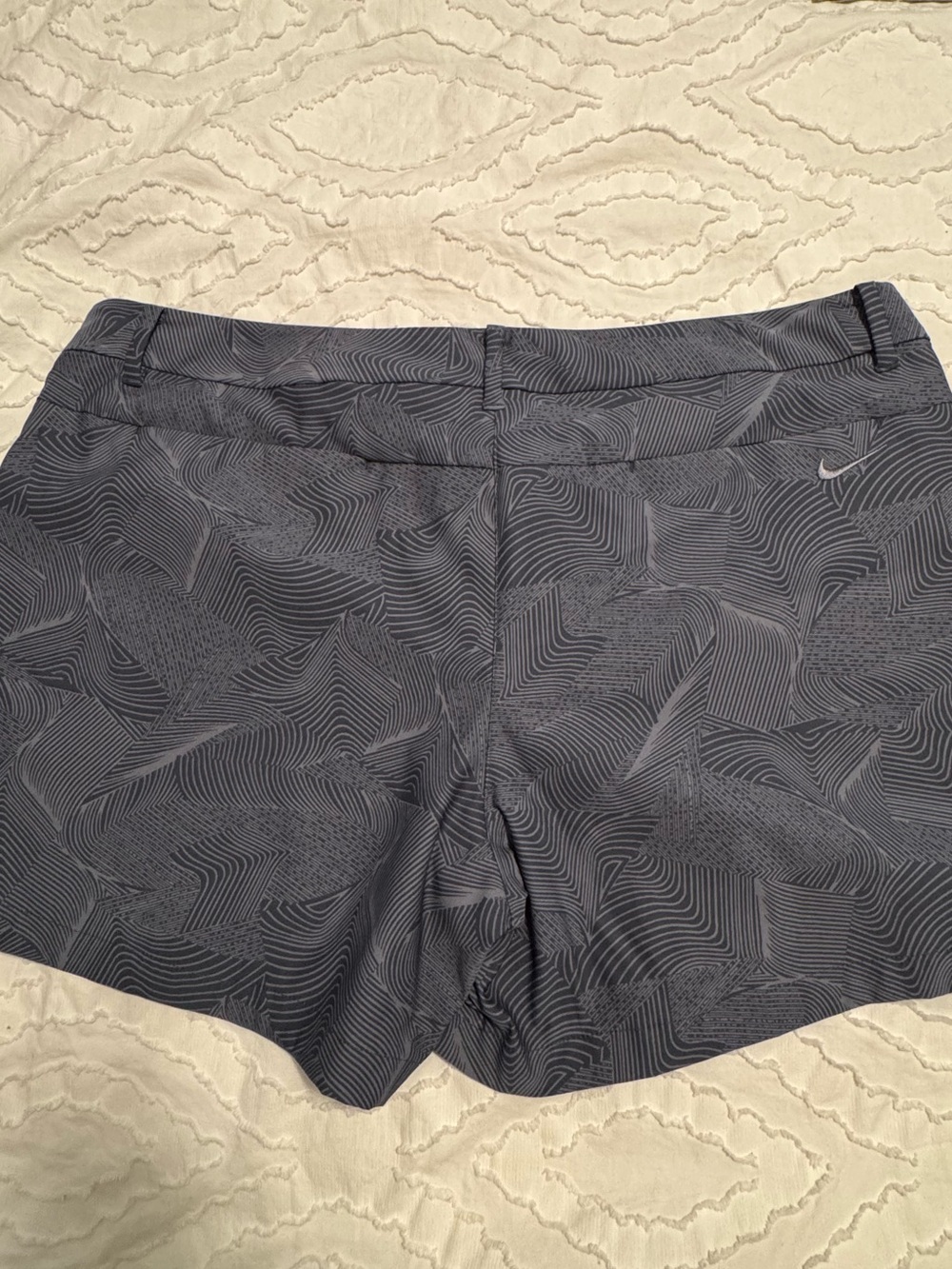 Nike Women's Navy Geometric Print Golf Shorts